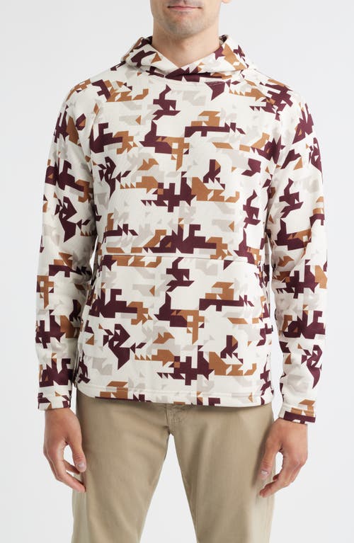 Swannies Matthew Geo Print Fleece Hoodie In Neutral