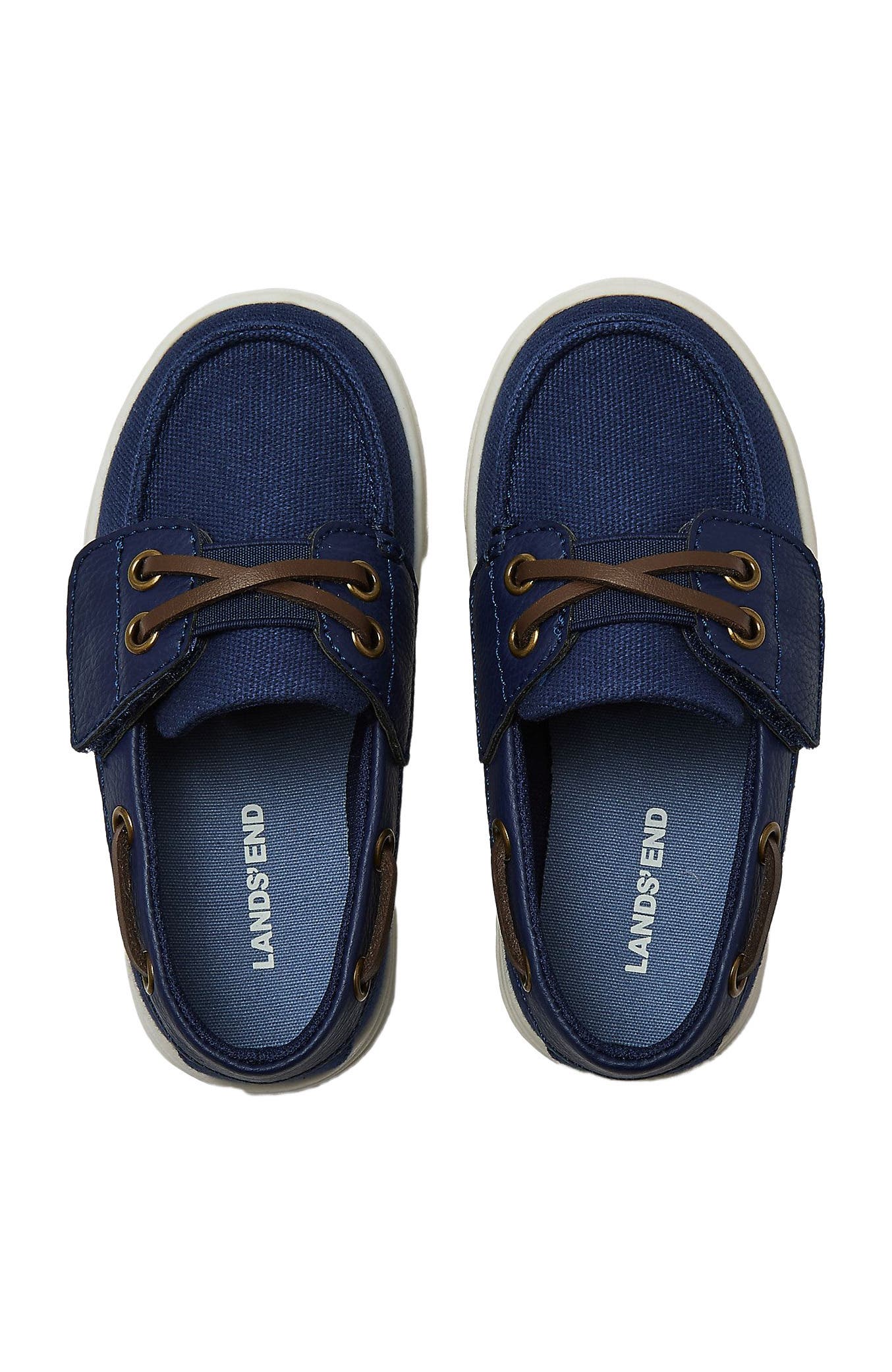 Toddlers Canvas Easy On Boat Shoes, Alternate, color, Deep Sea Navy