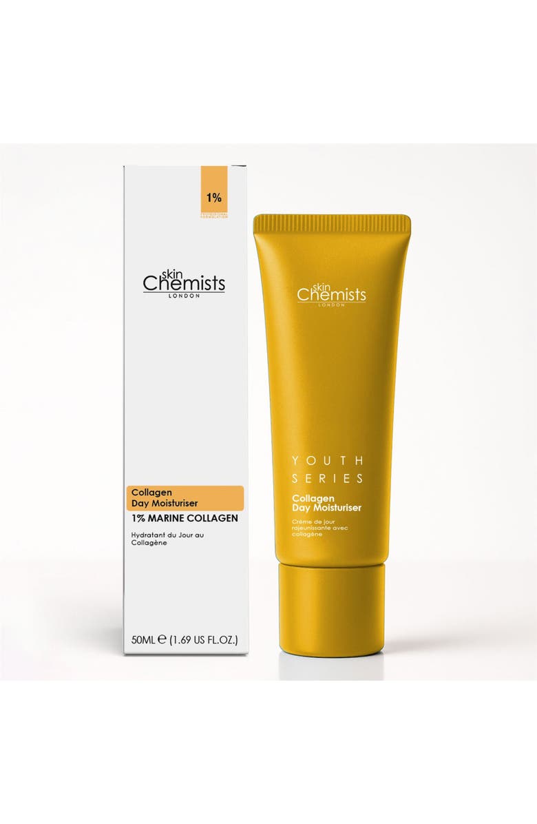 SKINCHEMISTS Collagen Day Moisturiser 50ml for Loss of Firmness, Anti-Aging, Alternate, color, White