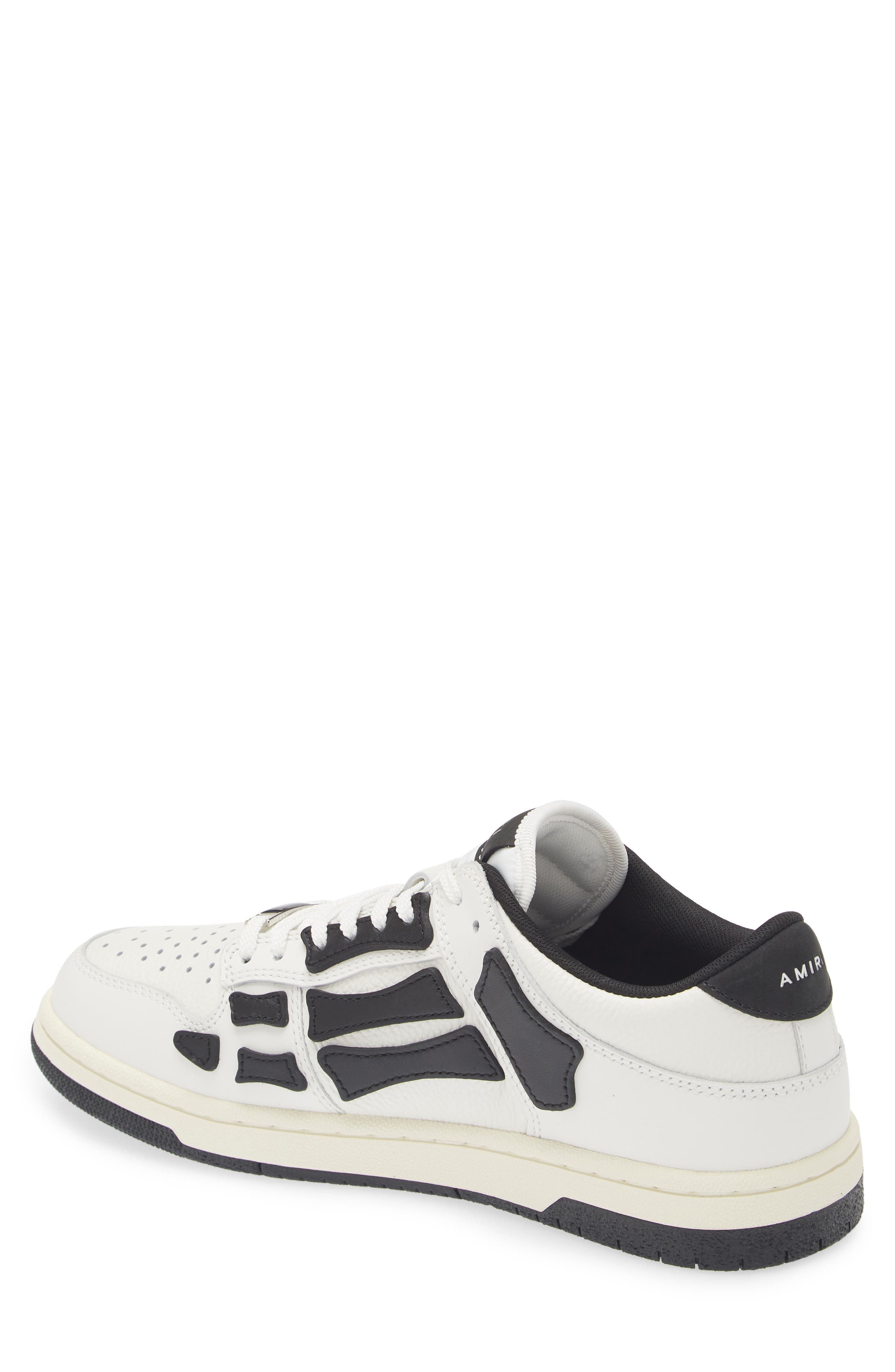AMIRI Skel Low Top Sneaker, Alternate, color, White/ Black