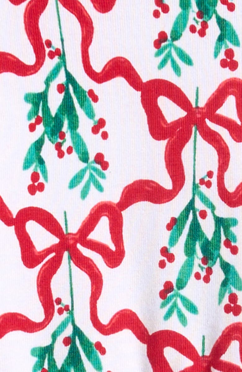 RuffleButts Carol of the Bows Long Sleeve Bodysuit, Alternate, color, White