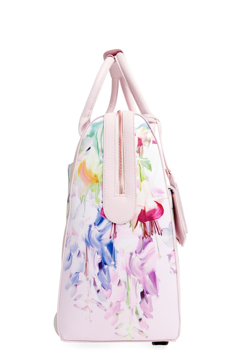 'Hallema - Hanging Gardens' Travel Bag, Alternate, color, BABY PINK