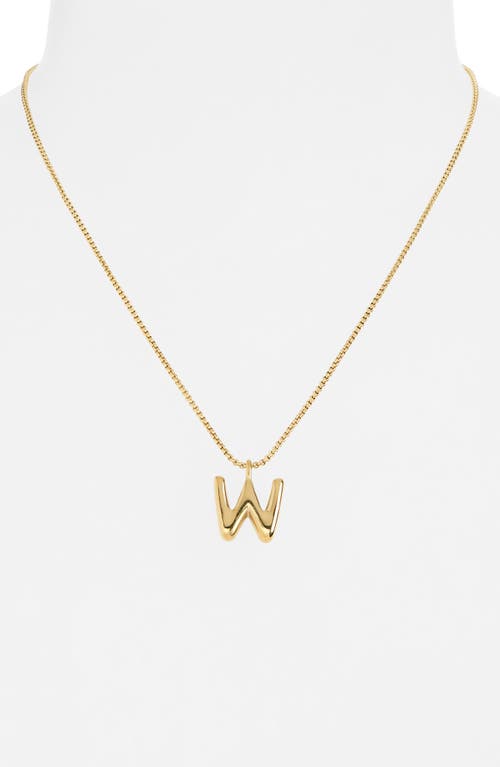 Open Edit Waterproof Bubble Initial Pendant Necklace