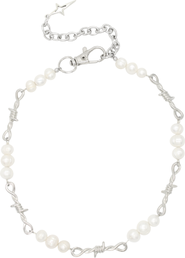Velvet Luna Freshwater Pearl Wire Choker