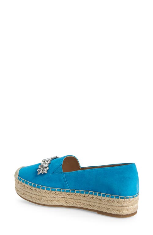 Karl Lagerfeld Paris Mari Platform Espadrille In Luxe Blue