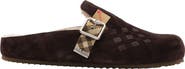 Burberry Check Shearling Urchin Clogs