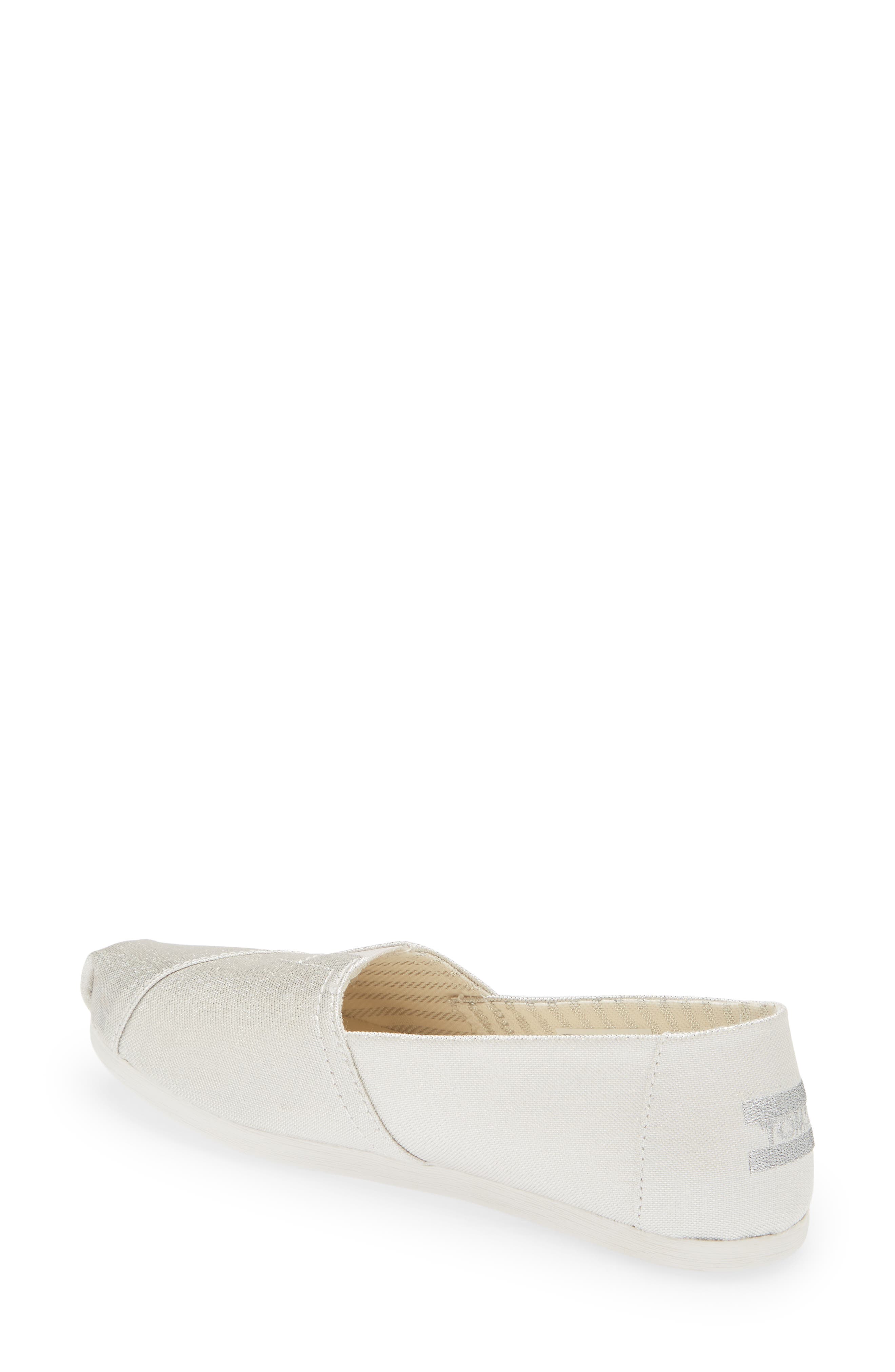 TOMS Alpargata Slip-On, Alternate, color, Silver