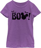 Mickey & Friends Girl's Mickey & Friends Halloween BOO  Graphic T-Shirt