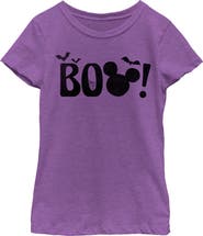 Mickey & Friends Girl's Mickey & Friends Halloween BOO  Graphic T-Shirt