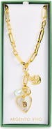 ARGENTO VIVO Mother of Pearl Chunky Charm Necklace