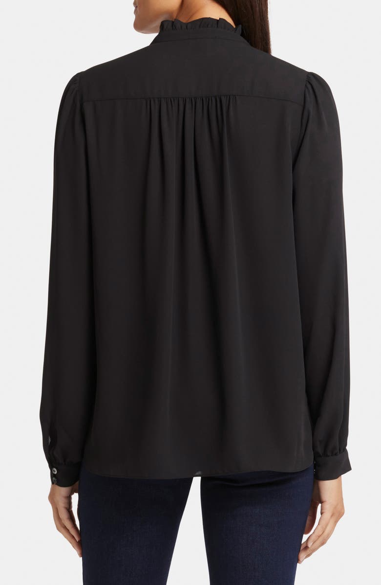 NYDJ Hannah Georgette Top, Alternate, color, Black