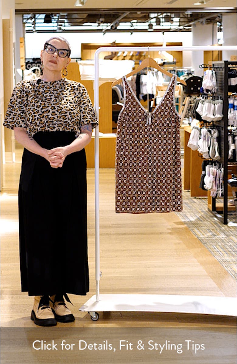 Jeanetta Sequin Embroidery Cocktail Minidress, sales video thumbnail