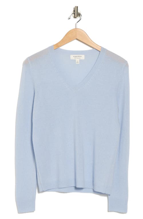 Nordstrom V-neck Cashmere Sweater In Blue