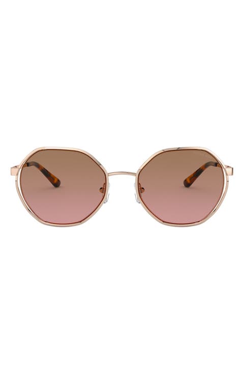 57mm Gradient Round Sunglasses