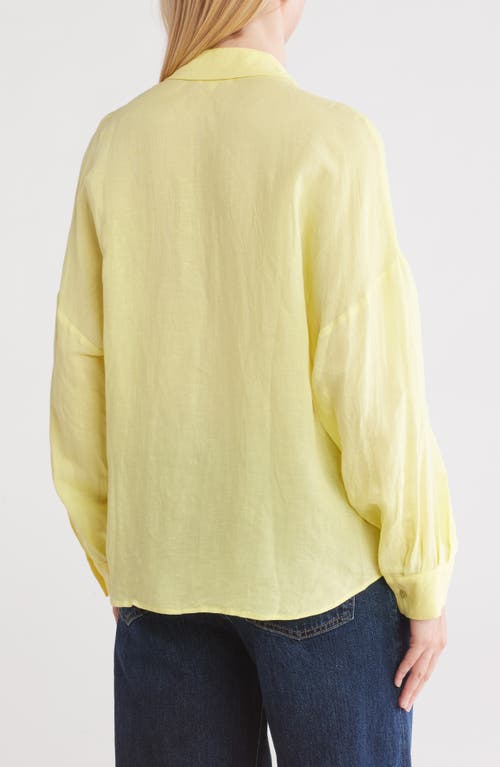 L Agence L'agence Talitha Tie Button-up Shirt In Yellow Sorbet