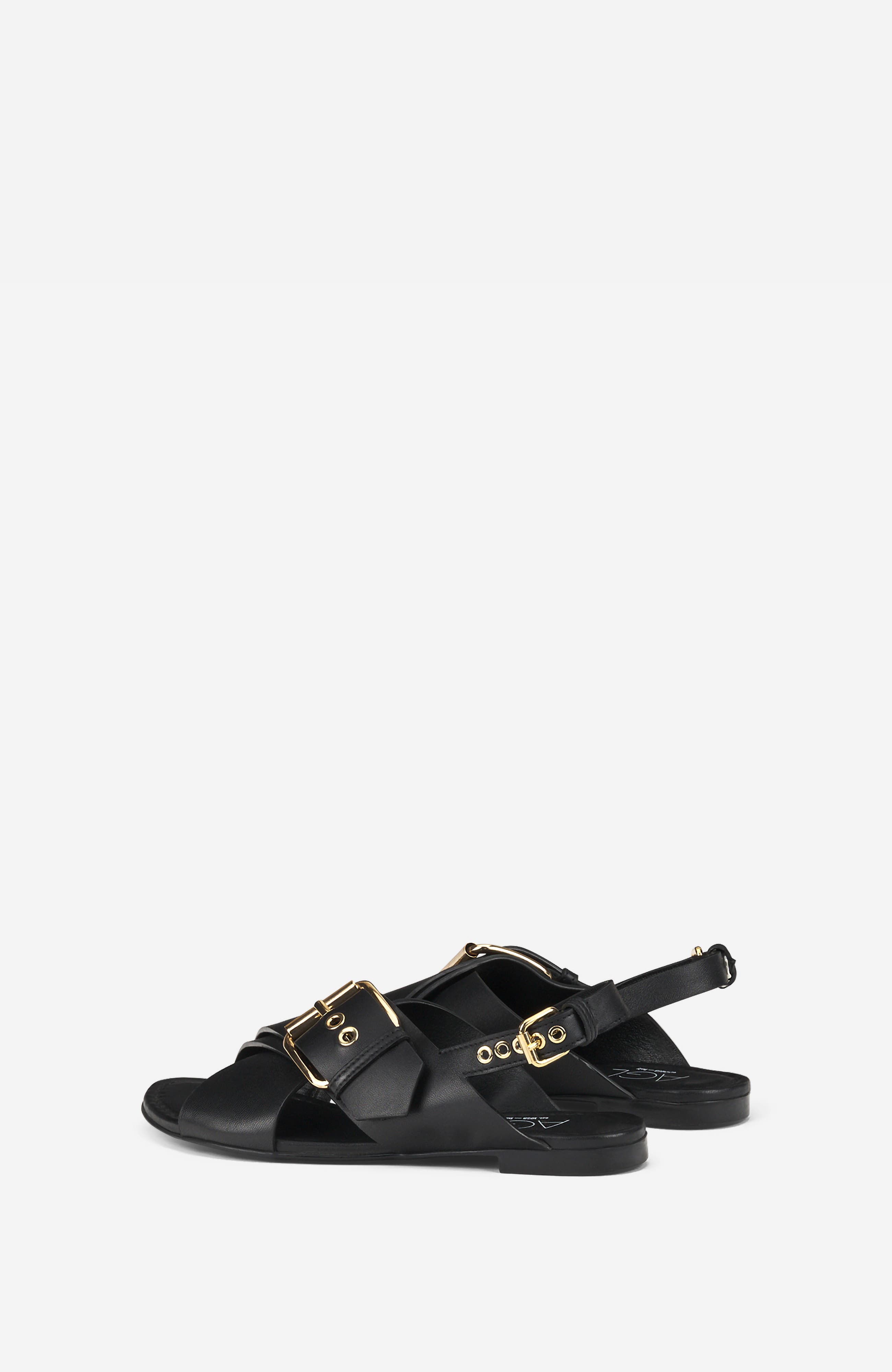 AGL Summer Criss Cross Sandal, Alternate, color, Black Nappa