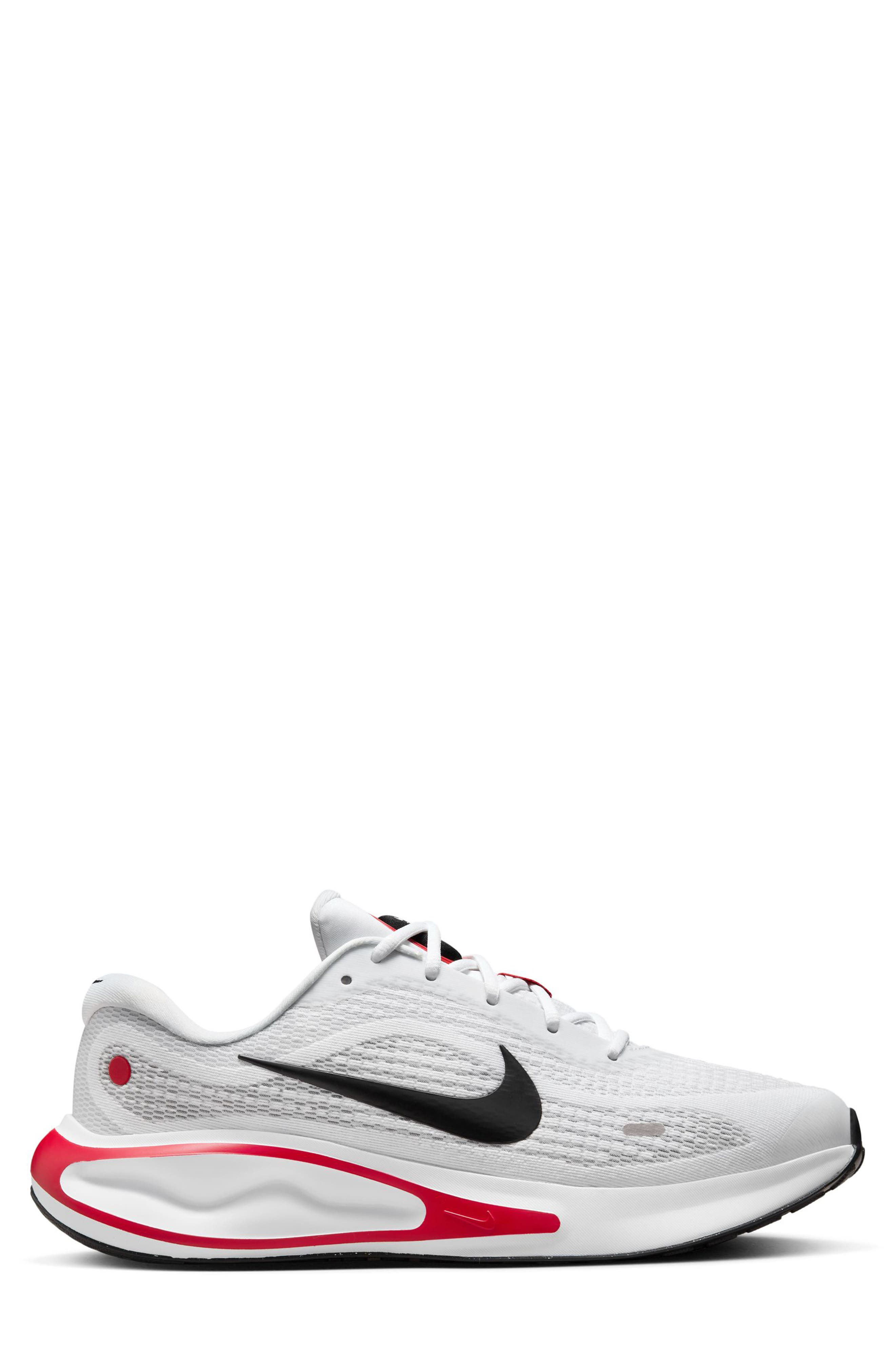 Nike Journey Road Runner Sneaker, Alternate, color, White/ Black/ Fire Red/ Grey