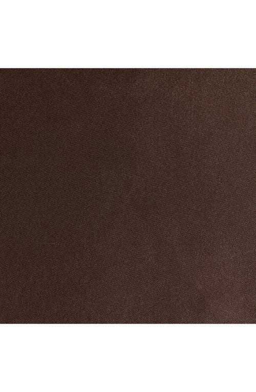Betsey Johnson Solid Satin Sheet Set In Dark Brown