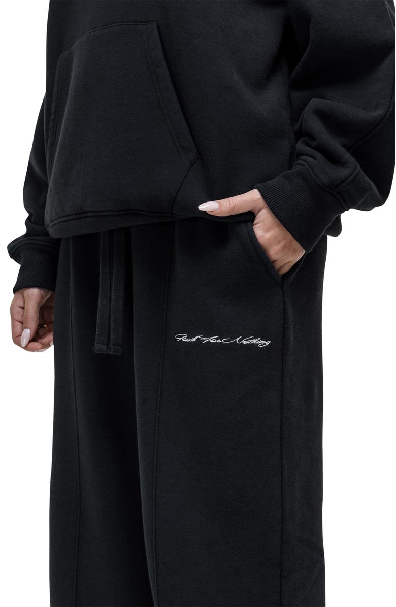 Good For Nothing Scribble Black Relaxed Joggers, Alternate, color, Black