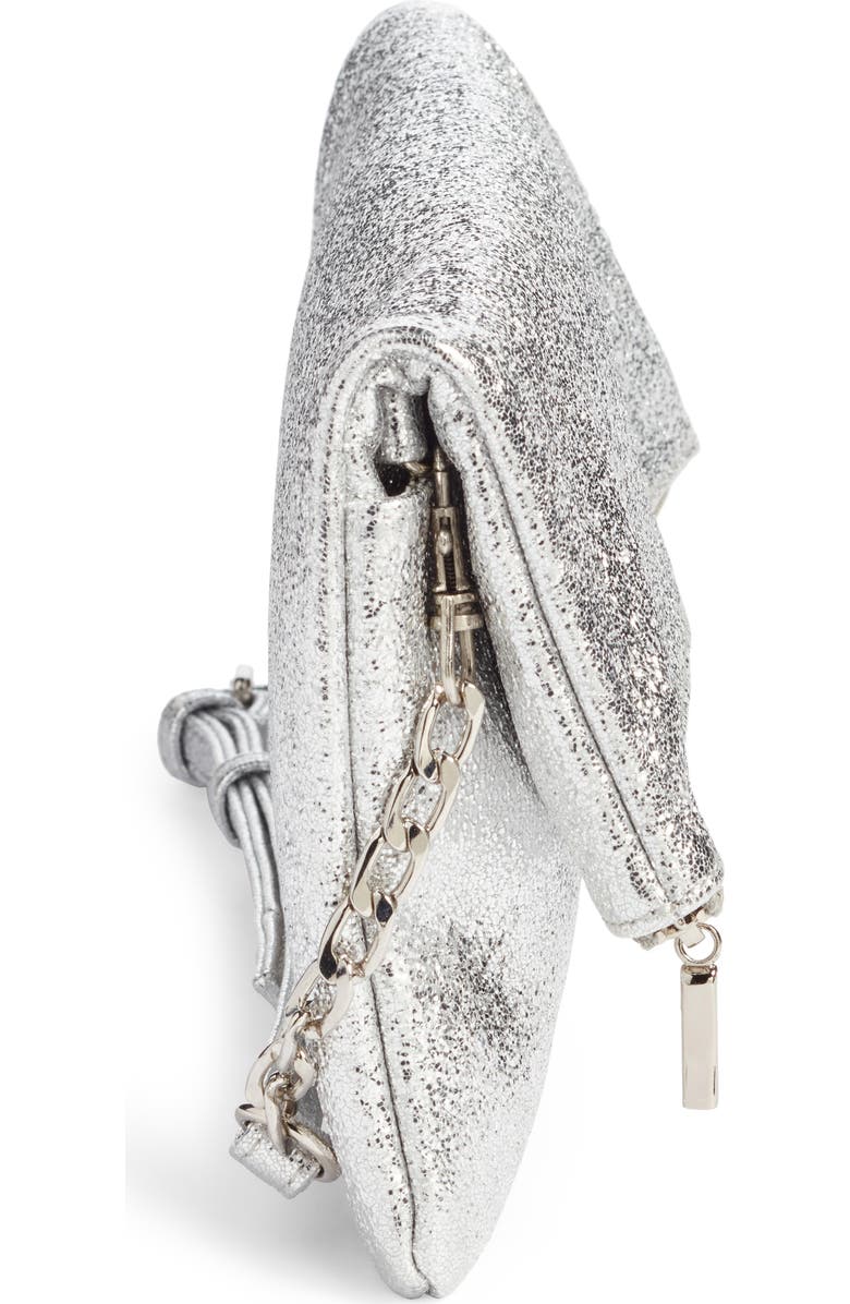 Sole Society Maci Crinkle Faux Leather Foldover Clutch, Alternate, color,