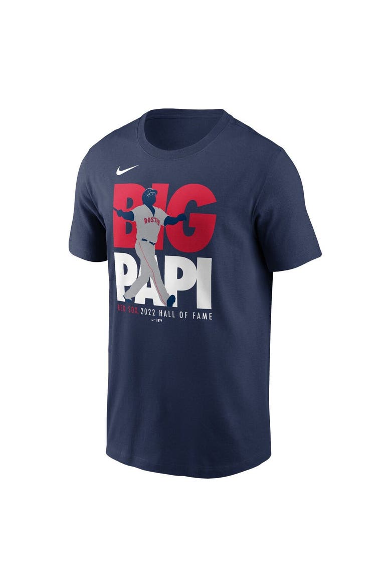 Men's Nike David Ortiz Navy Boston Red Sox 2022 Hall of Fame Essential T-Shirt, Alternate, color, Navy