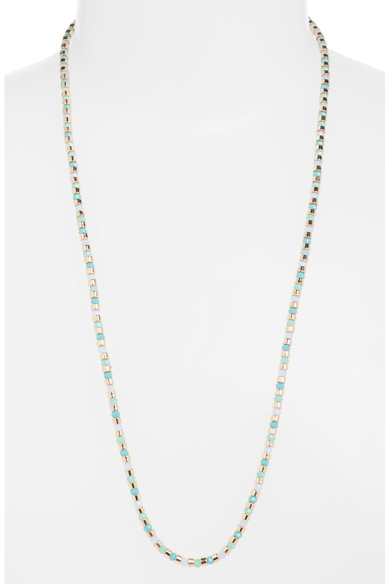 Beaded Convertible Bracelet, Alternate, color, BLUE MULTI- GOLD