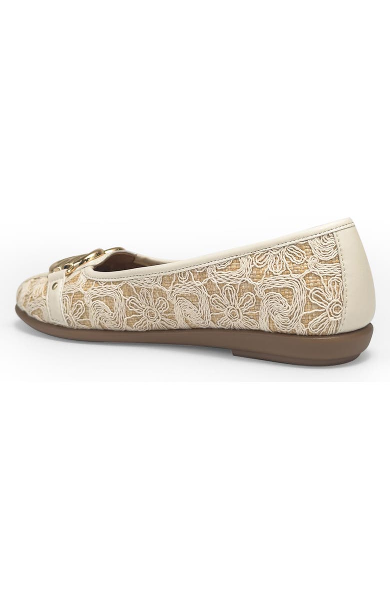 Aerosoles Big Bet Ballet Flat - Wide Width Available, Alternate, color, Natural/ Eggnog