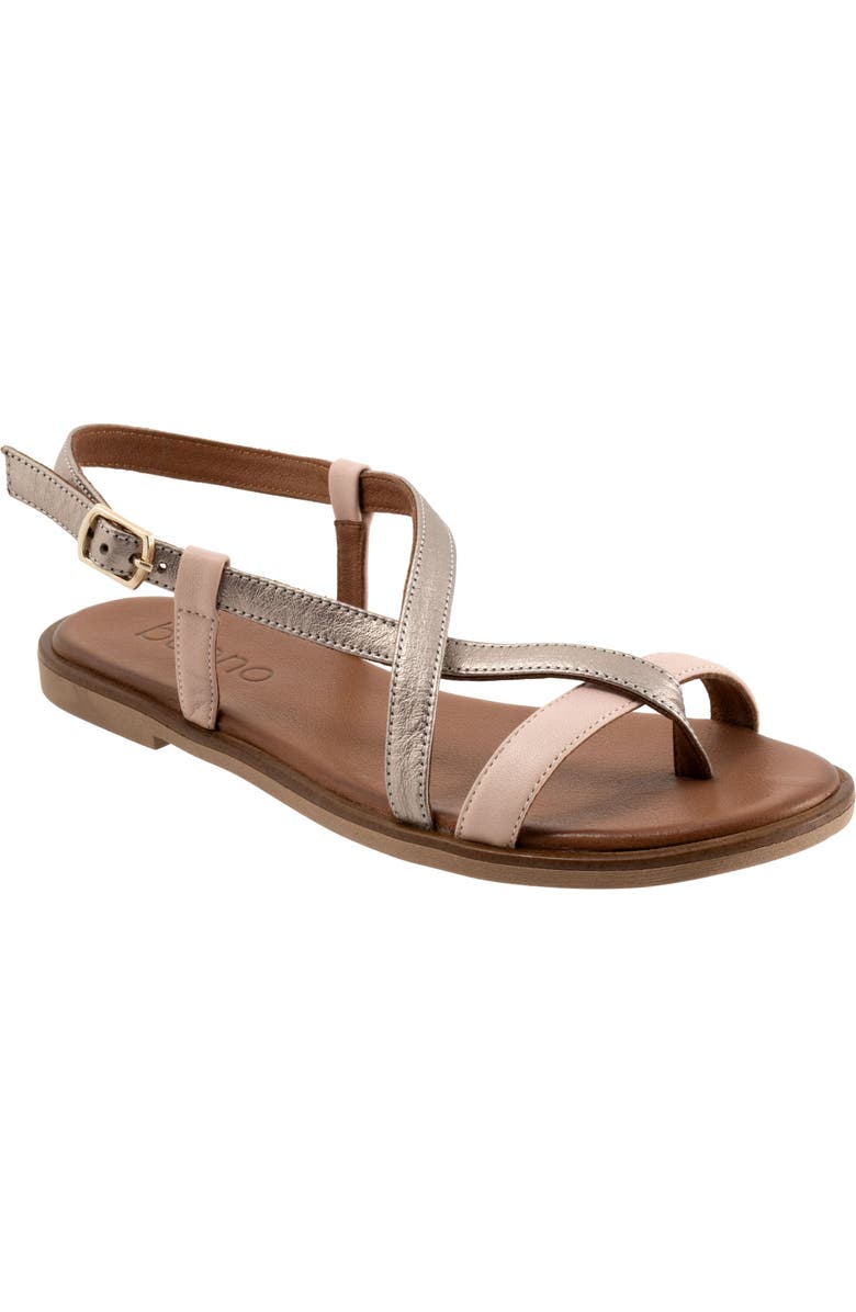 Bueno Harriot Ankle Strap Sandal, Main, color, Pale Pink Multi