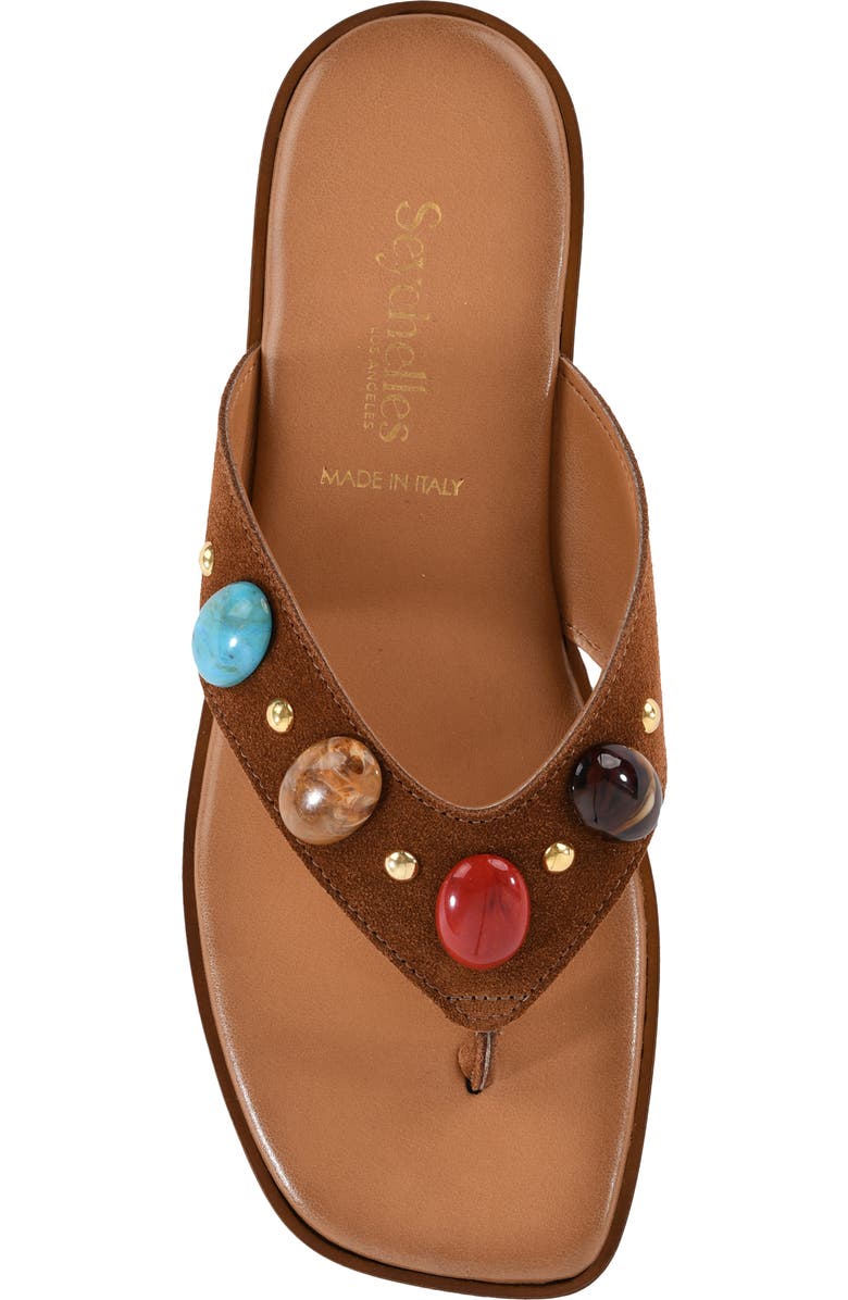Seychelles Top Of The World Flip Flop, Alternate, color, Brown