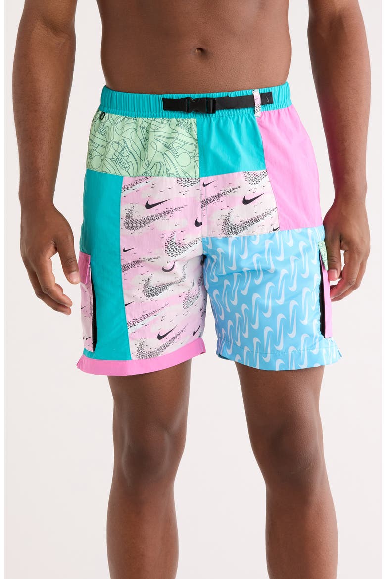7-Inch Volley Swim Trunks, Main, color, DUSTY CACTUS