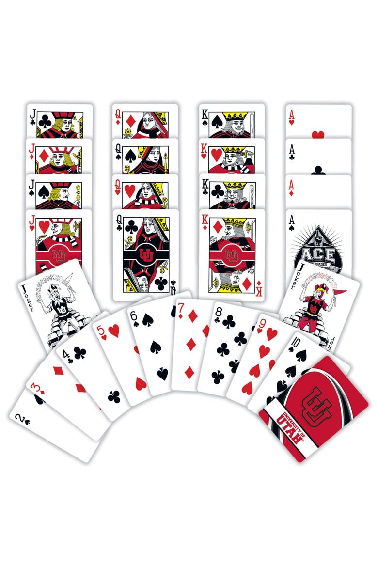 Utah Utes Playing Cards, Alternate, color, Multicolor