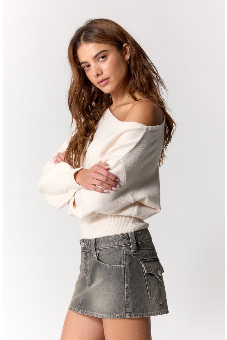 Piper Micro Miniskirt, Alternate, color, DARK INDIGO