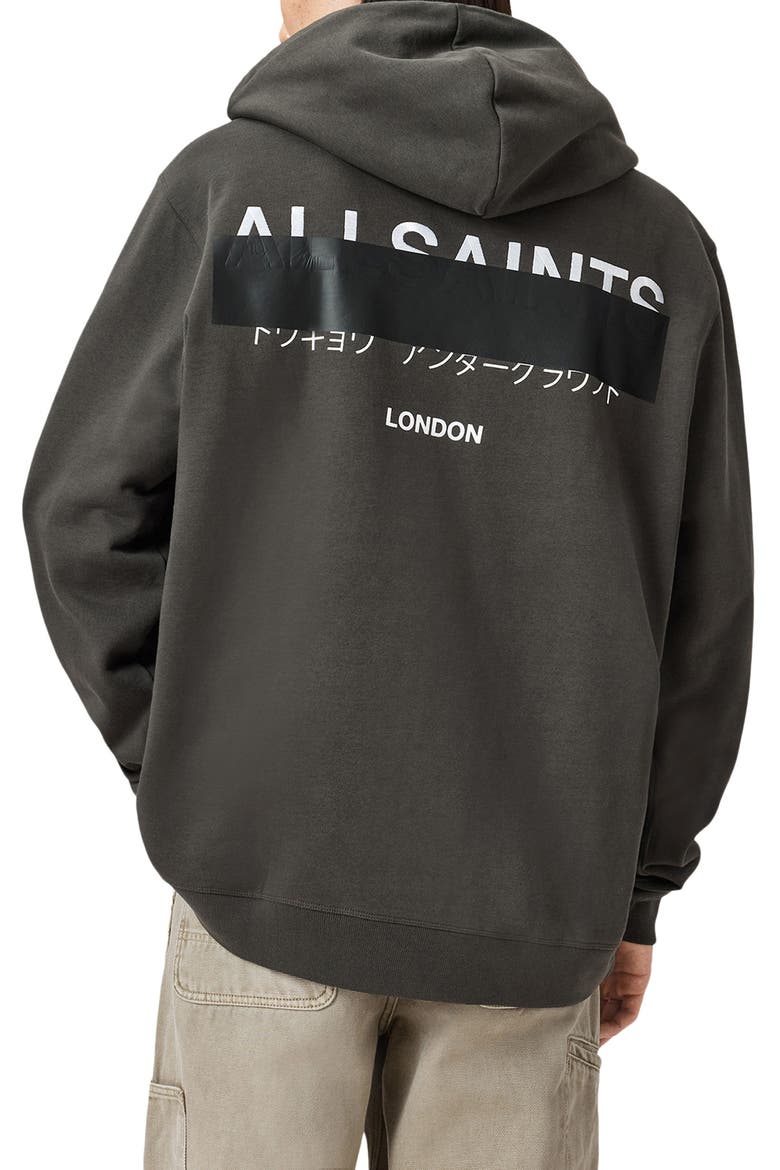 Redact Zip Hoodie, Alternate, color, WASHED BLACK