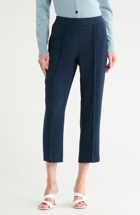 Mid Rise Tapered Pull-On Pants