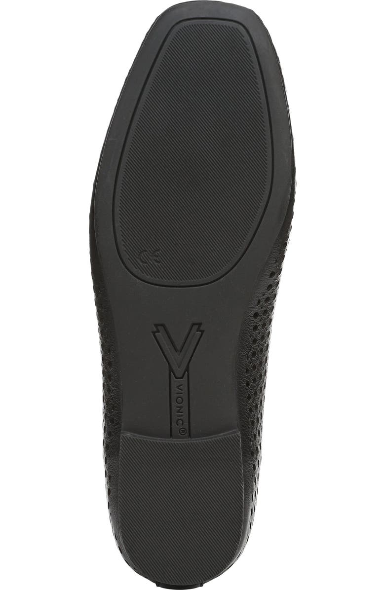 Vionic Orinda Perforated Ballet Flat, Alternate, color, Black
