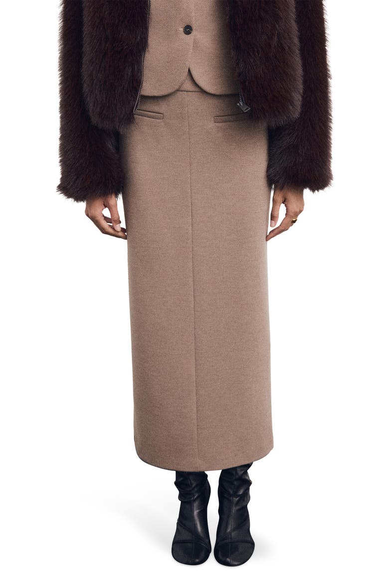Pencil Skirt, Main, color, BROWN