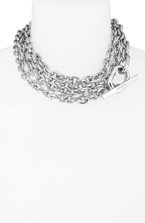 Rabanne Xl Link Necklace In Silver