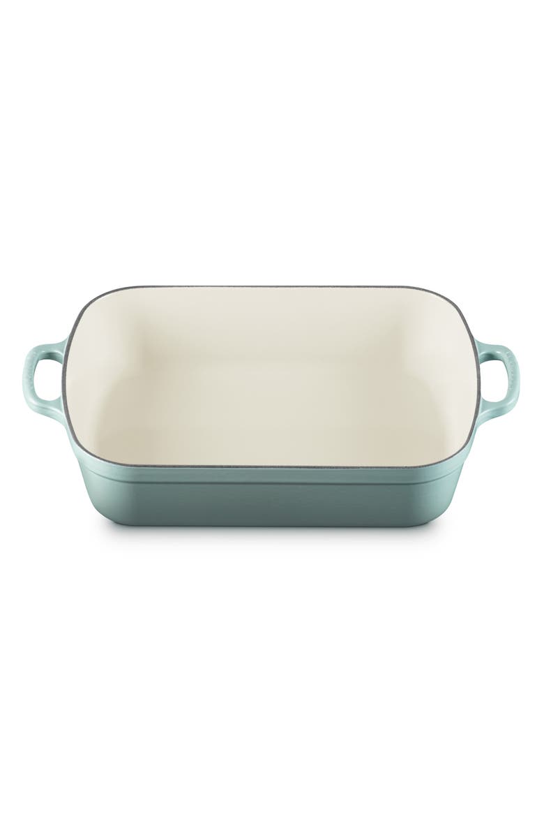 Signature 3 Quart Enameled Cast Iron Roaster, Main, color, SEA SALT