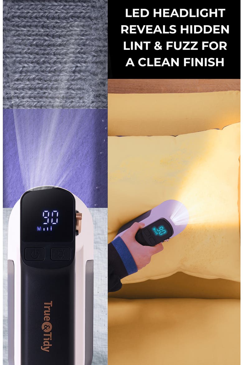 LED Turbo Fabric Shaver, Alternate, color, WHITE
