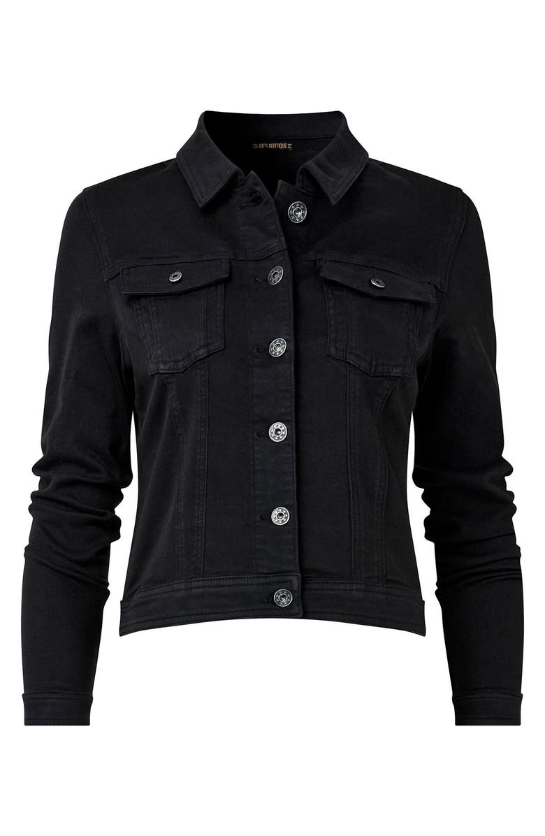 Joe Browns Essential Stretch Denim Jacket, Alternate, color, Black