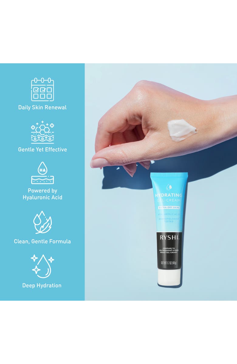 PURSONIC Hydrating Gel Cream for Extra Dry Skin, Alternate, color, Blue