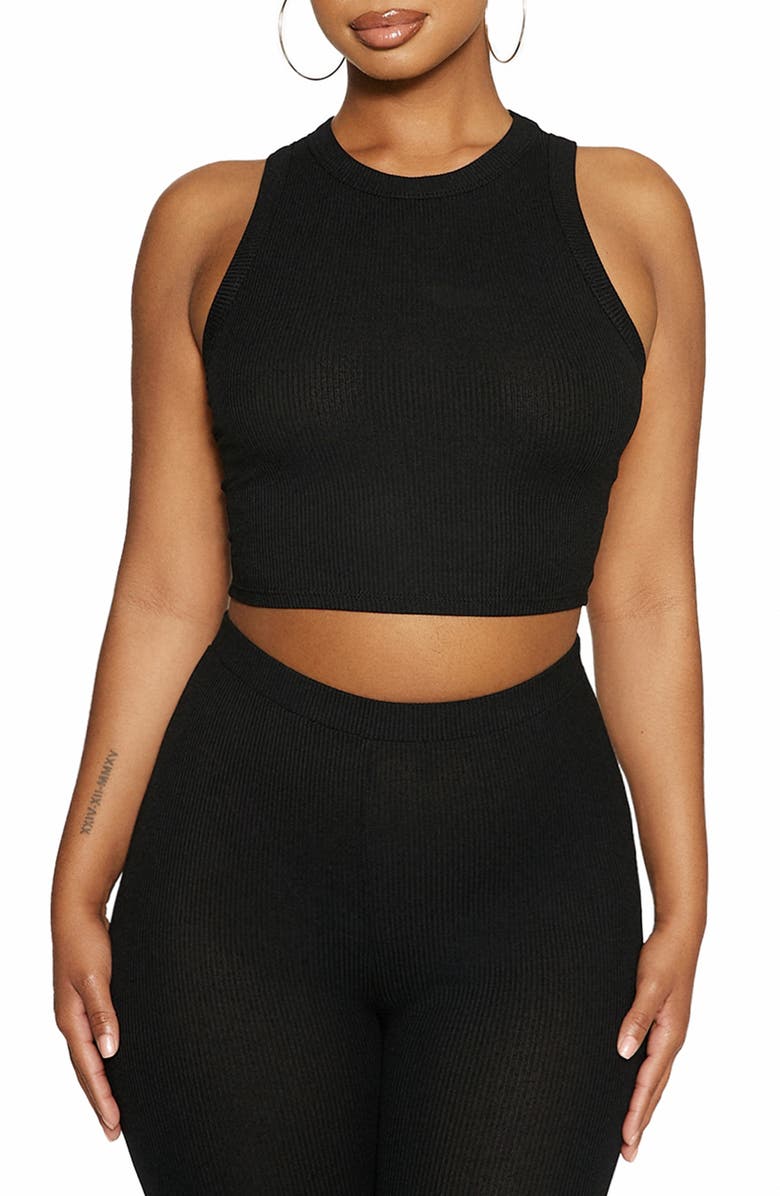 Naked Wardrobe The NW Rib Crop Tank, Main, color, 