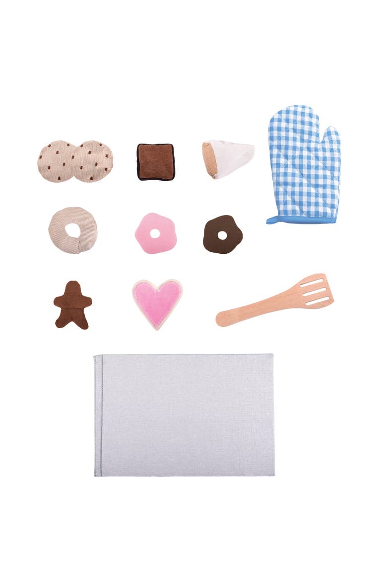 PopOhVer Pretend Play Plush Baking Food Play Set, Alternate, color, Multicolored