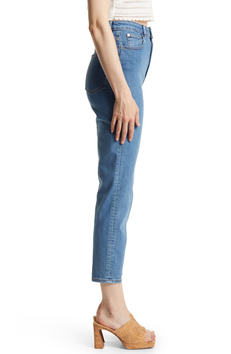 ASOS DESIGN High Waist Slim Mom Jeans, Alternate, color, 