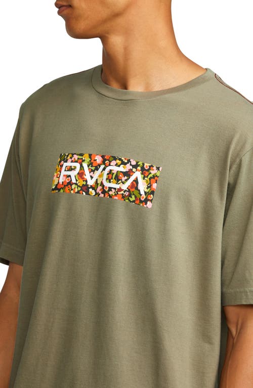 Rvca Box Fill Graphic T-shirt In Green