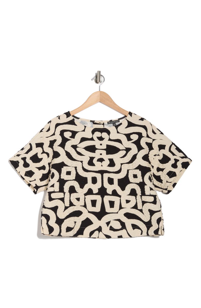 Adrianna Papell Crinkle Print Top, Alternate, color,