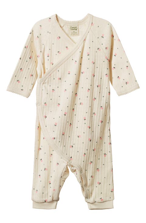 Faux Wrap Pointelle Romper