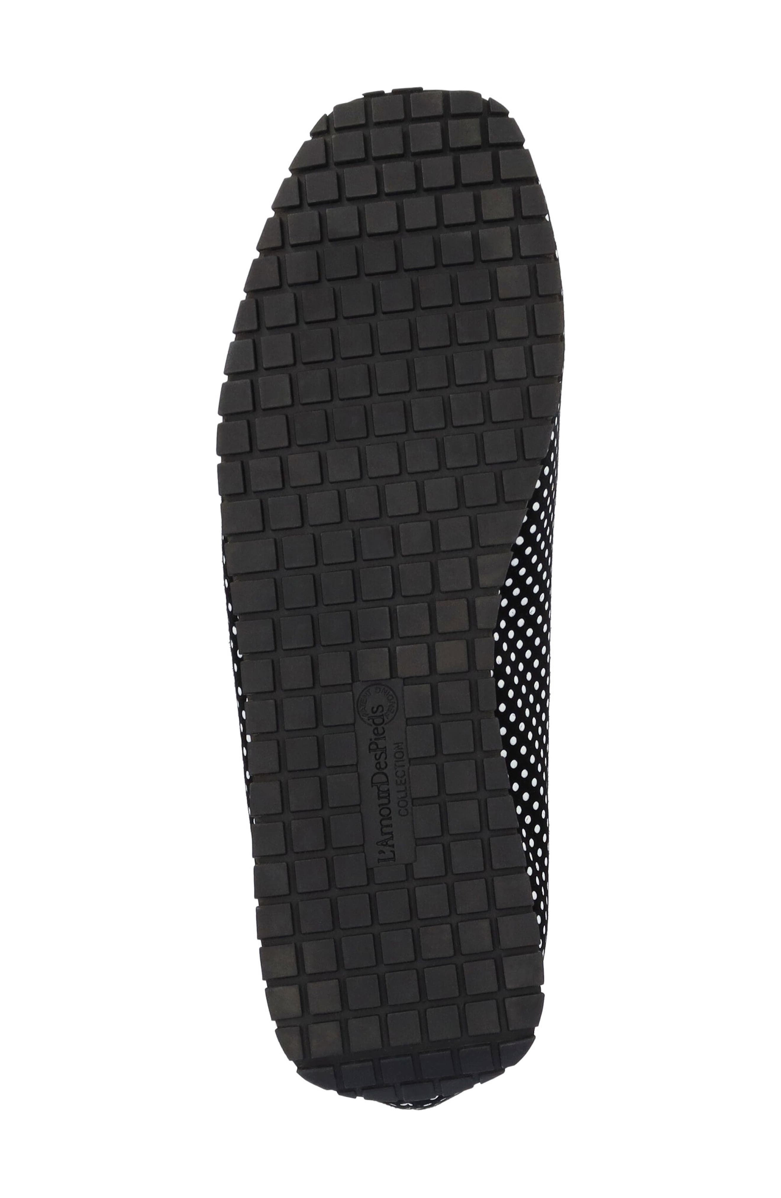 L'Amour des Pieds Tiffanie Flat, Alternate, color, Black/ White