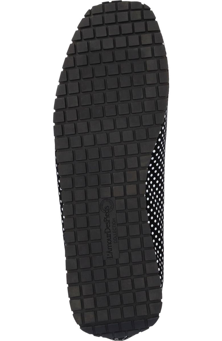 L'Amour des Pieds Tiffanie Flat, Alternate, color, Black/ White