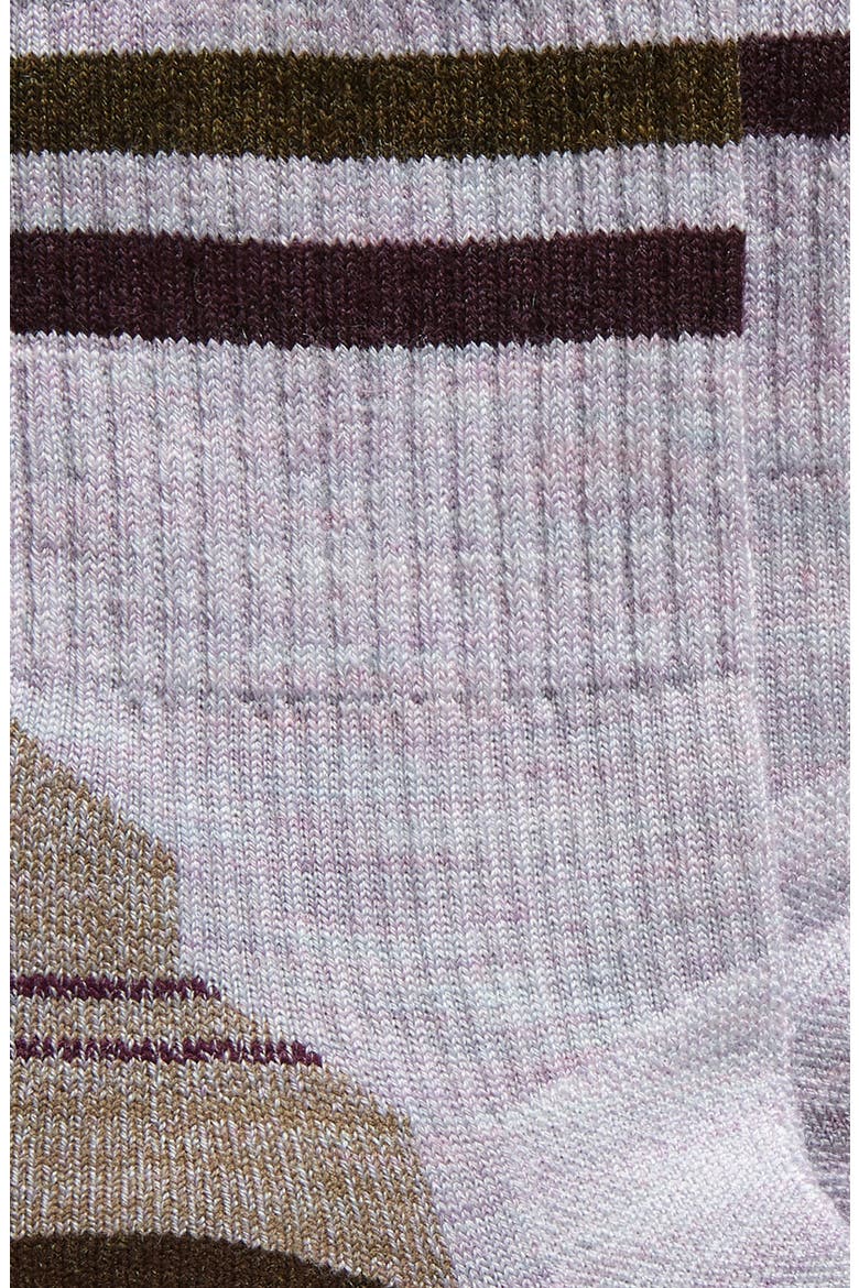 Hike Light Cushion Crew Socks, Alternate, color, PURPLE ECLIPSE